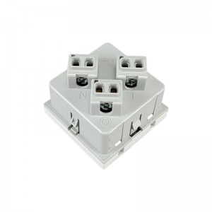 45*45mm 13A BS1363 45 Degree Shutter BS UK Socket Module/Office Socket/Desk Socket/Floor Socket