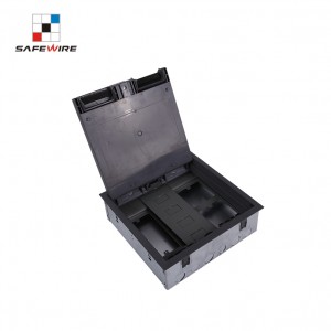 Safewire#Scf-A01: 270*270mm*80mm Floor Box, 3 Compartment 86/146 or 45*45mm Galavanized Box Only for for Screed Floor /Concrete Floor