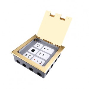 Htd-250-AV AV Multi-Media Floorbox with Video Socket with 18 Ways Modules