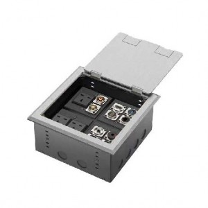 Htd-210-AV AV Multi-Media Floorbox with Video Socket with 15 Ways Modules