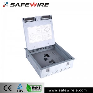 Recessed Exhibition Power Outlet Floor Socket Box /data Floor Socket Service Box