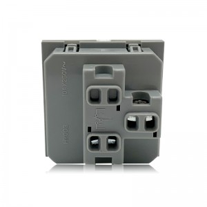 22.5*45mm 2 Gang 1 Way Switch Socket / Electrical Wall Socket