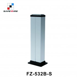 Editsafewire 532 Series Mobility-Installation Mini-Cloumns Double Side Aluminum Stand Pole Socket