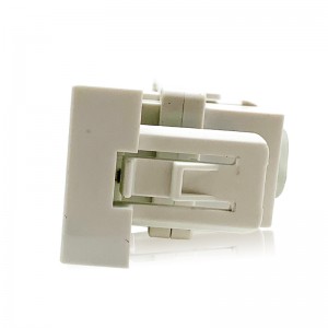 22.5*45mm Dustproof White One Port HDMI Female Socket