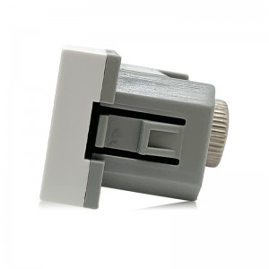 22.5*45mm White Color Single Male TV Socket/ Audio Socket