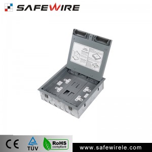 Recessed Exhibition Power Outlet Floor Socket Box /data Floor Socket Service Box