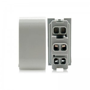 22.5*45mm 1 Gang 2 Way Switch Socket / Electrical Wall Socket