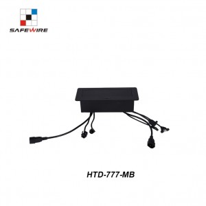 HTD-517-MB-B & Multi-Functional Pop-Up Desk Top Socket Factory Direct Zinc