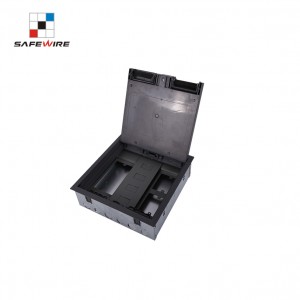 Safewire#Scf-A01: 270*270mm*80mm Floor Box, 3 Compartment 86/146 or 45*45mm Galavanized Box Only for for Screed Floor /Concrete Floor