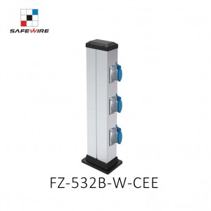 FZ-532B Series Mobility-Installation Mini-Cloumns Double Side Aluminum Stand Pole Socket