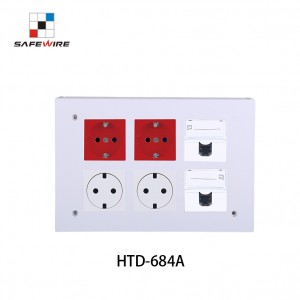 Safewire HTD-684A TUV CE certificated access floor boxes cavity floor boxes EV charging station