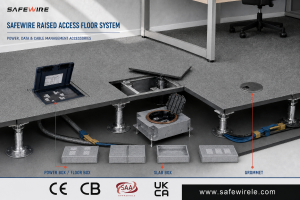 Safewire HTD-627B BS socket and data Raised screed concrete carpet floor boxes floor socket hatches floor box