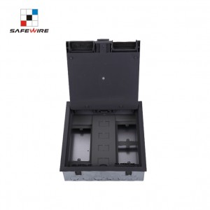 Safewire#Scf-A01: 270*270mm*80mm Floor Box, 3 Compartment 86/146 or 45*45mm Galavanized Box Only for for Screed Floor /Concrete Floor