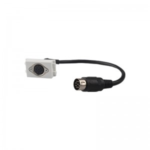 8 Pin Female microphone with cable 128 Type Module Socket