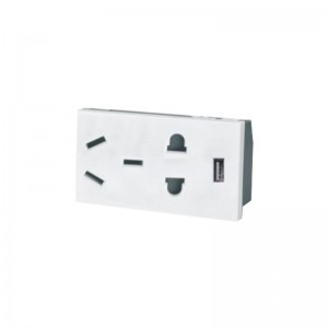 69*36mm Modules 5 pin socket(china socket)with USB