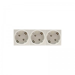 45*45mm 16A EU Germany Socket Schuko Adaptor European Module