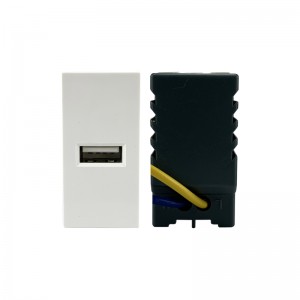 Single Port USB Charging 2.1A PC Plastic 45*22.5mm Socket