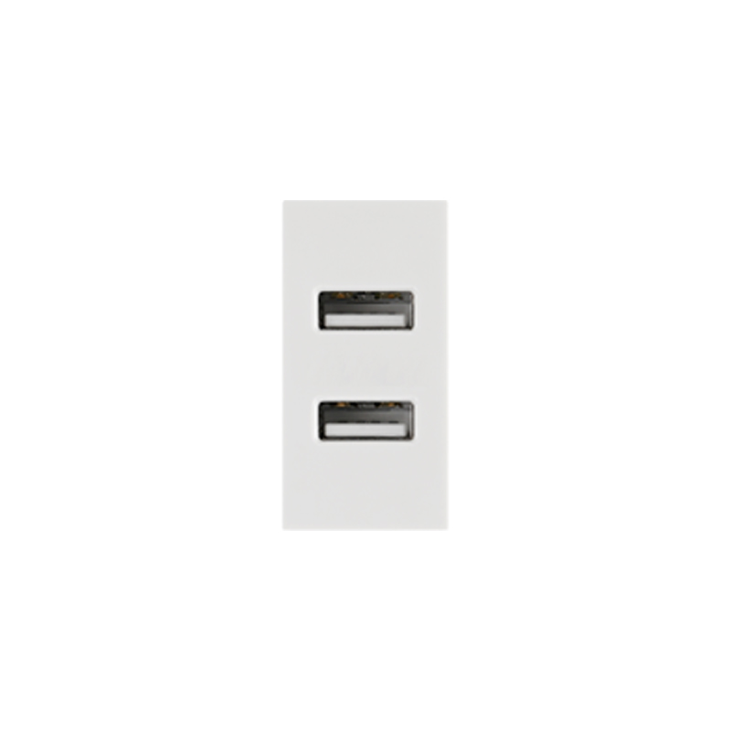 Single Port USB Charging 2.1A PC Plastic 45*22.5mm Socket Featured Image