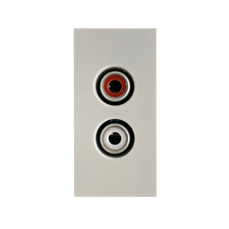 Safewire F55 22.5*45mm ABS Material Audio Socket / Audio Outlet Wall ...