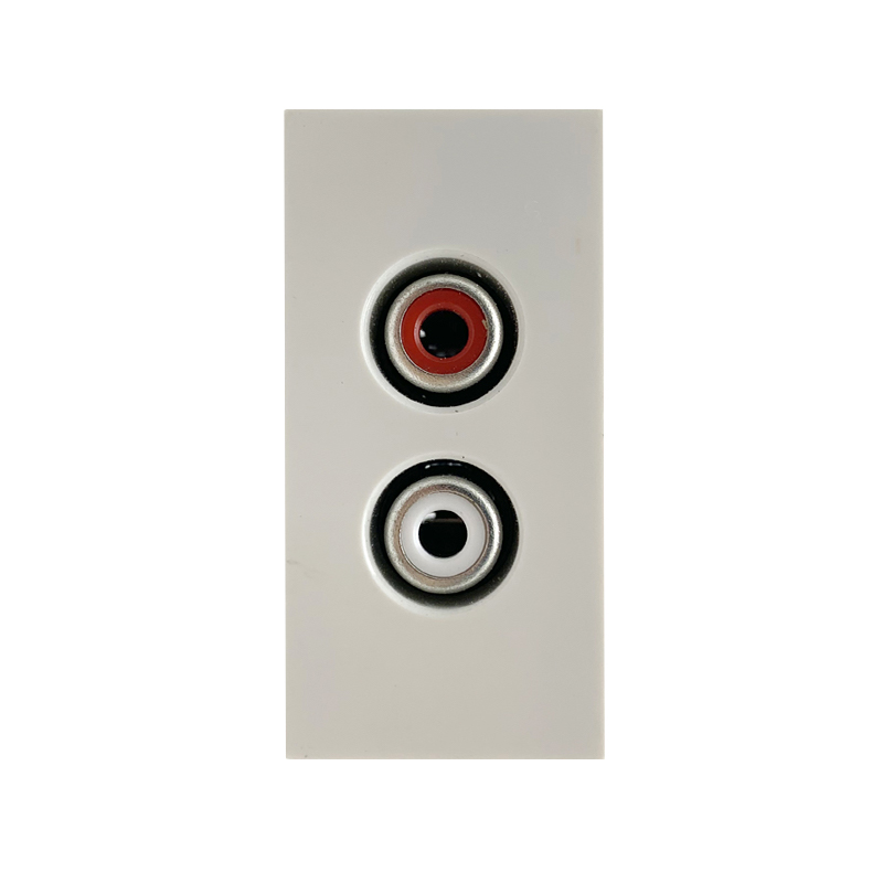 22.5*45mm ABS Material Audio Socket / Audio Outlet Wall Socket Featured Image