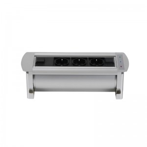 Electrical Motorized Flip Rotated Hidden Flush-Mounting Extension Socket/Office Socket/Meeting Room
