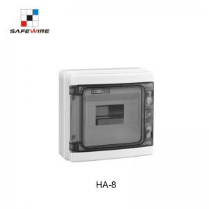 Safewire HA-18 IP65 18way On-wall installation Waterproof Distribution Box safety High performance distribution box