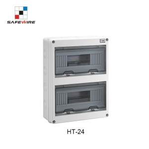 HT series IP 65 Open Vertical directions door On-wall installation Waterproof Distribution Box