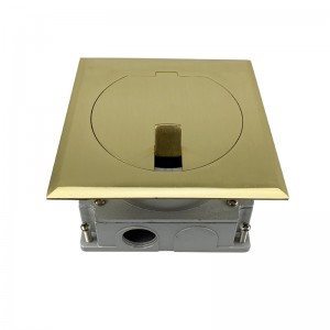 Round Stainless Steel Flush Mounting Floor Boxes/Junction Box/Eletrical Outlet