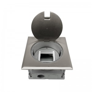 Round Stainless Steel Flush Mounting Floor Boxes/Junction Box/Eletrical Outlet