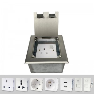 86 Type Module Socket Floor Box Electrical Socket with Switch