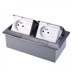 2 gang socket socket outlet box Serviced power grommets