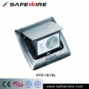 Safewire #HTD-18/18L Aluminu alloy /brass silver color CE/CB/SAA/GCC certificated floorboxes