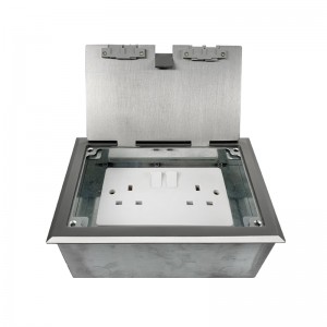 210*140mm Floor Socket Industrial Multi Plug Sockets Floor Connector