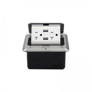 Htd-J02L Normal Pop-up & Soft Pop-up Available Floor Socket with GFCI Module and USB Port