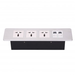 FZ-508 Aluminium alloy Counter top outlet Stainless socket