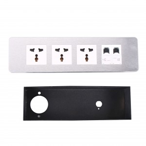 FZ-508 Aluminium alloy Counter top outlet Stainless socket