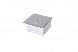 SUS floorbox flush-mounting or Recess mounting with carpet or marble