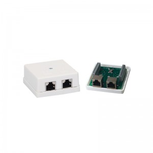 Shielded Dual Ports Dual IDC Surface Mount Box Junction Box