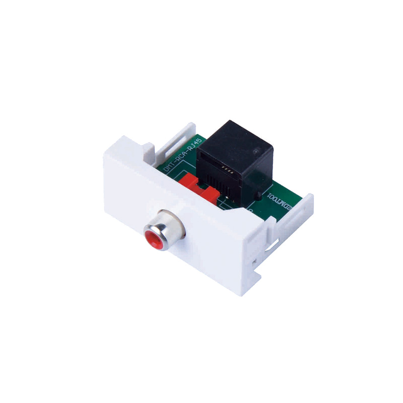 45*22.5mm Video Socket & Audio Socket 1/2/3 RCA with RJ45 Jack Modules Featured Image