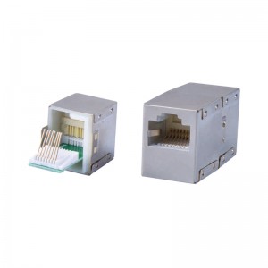 Shielded Cat5e, CAT6 Toolless RJ45 Jack