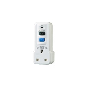 RCDZA30PW/B RCD 13A Metal Switch Single RCD Metal Socket, Switched