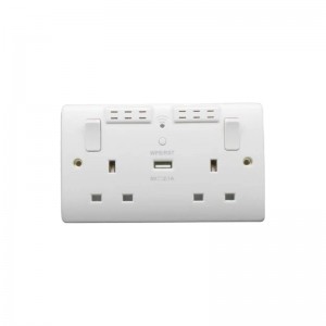 SA-146WFSchuko Power Cable Plug Pop up Desktop Socket USB Switch Socket