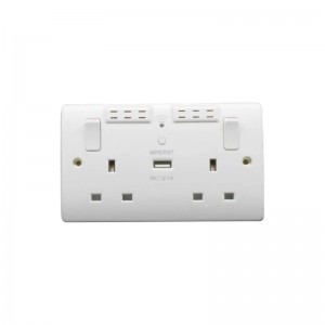 SA-146WFSchuko Power Cable Plug Pop up Desktop Socket USB Switch Socket