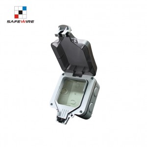 913SPF IP66 waterproof empty box for international BS ,Euro and other socket