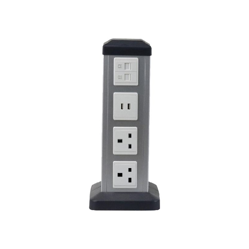 Silver Color Data and Power Poles/Vertical Electrical Socket/Garden Socket Pillar Featured Image
