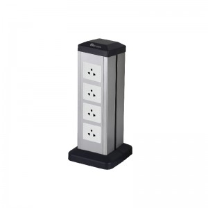 Silver Color Data and Power Poles/Vertical Electrical Socket/Garden Socket Pillar