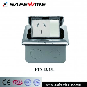 Safewire #HTD-18/18L Aluminu alloy /brass silver color CE/CB/SAA/GCC certificated floorboxes