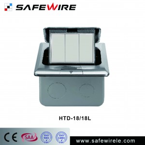Safewire #HTD-18/18L Aluminu alloy /brass silver color CE/CB/SAA/GCC certificated floorboxes