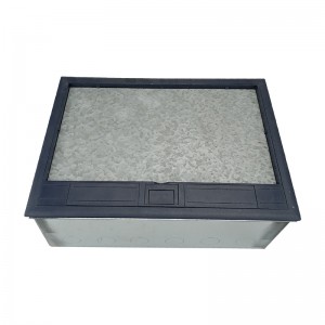 Htd-628as/Ss/Sp-C Under Floor Stainless Box for Floor Box Electrical Sockets with 16 Ways 45*45mm Module