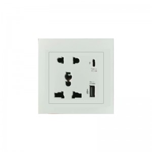 Universal socket with USB Charger Wall switch socket